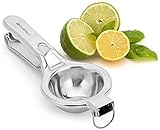 PriorityChef Citrus and Lemon Squeezer, 100% Stainless Steel, Extra Large, Makes Juicing Fun