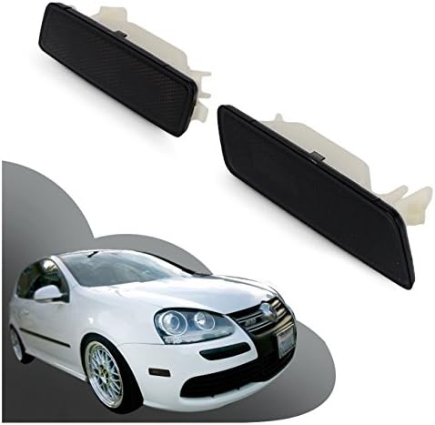 Dark Smoke Front Bumper Side Marker Turn Signal Lights Lamps For VW MK5 Rabbit GTI Jetta 2006-2009