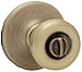 Kwikset 300T 5 CP RCL RCS BBPKG Tylo Bed/Bath Knob in Antique Brass