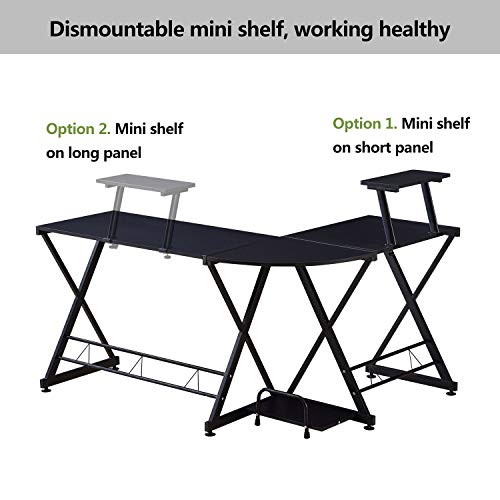 2 GreenForest+Shaped+Computer+Storage+Workstation