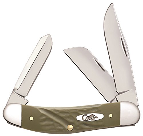 Case Rough Olive Green Synthetic Sowbelly Pocket Knife
