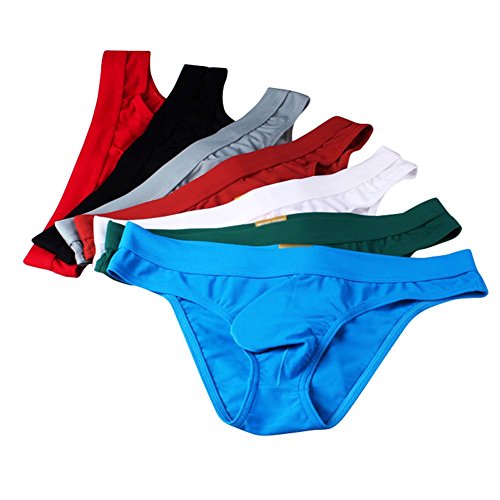 DESMIIT Men's Low Rise Bikini Pack of 7 US Large