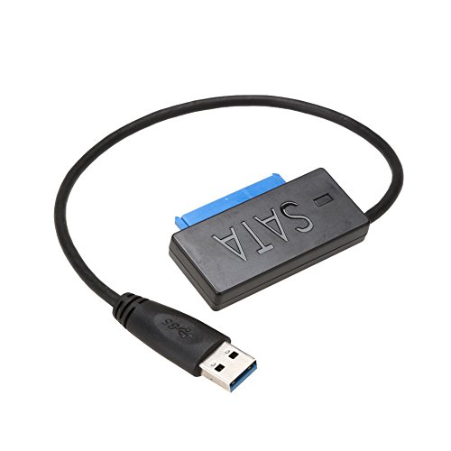 Vanpower USB 3.0 to 2.5in SATA Hard Disk Drive HDD SSD Adapter Converter Cable Black Length 25CM