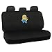 Despicable Me Minions Car Seat Covers w/ Embossed PU Leather Grip Steering Wheel Cover