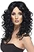 Smiffys Glamour Wig, Black, One Size