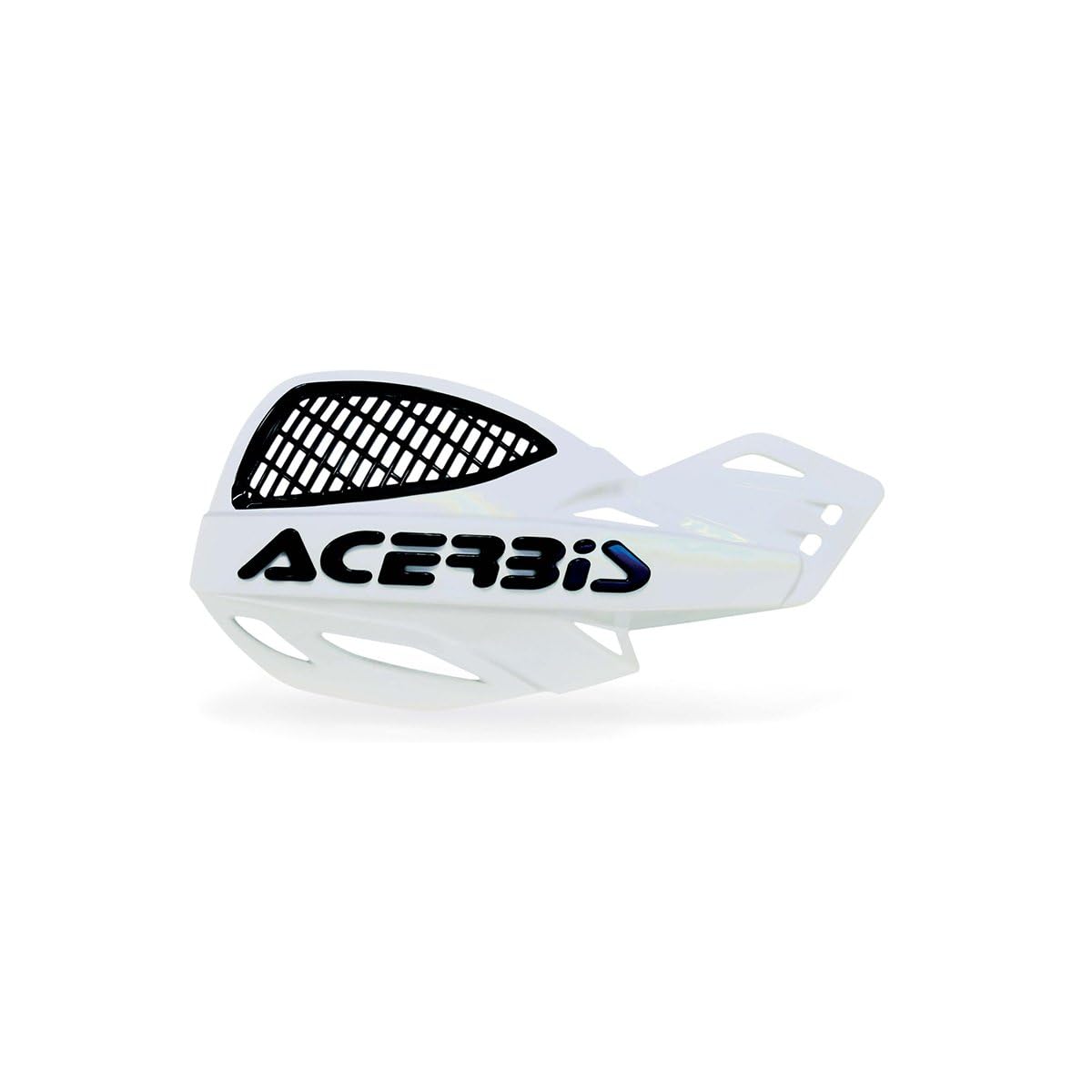 Acerbis 2072670002 Vented Uniko Handguards, White/Black