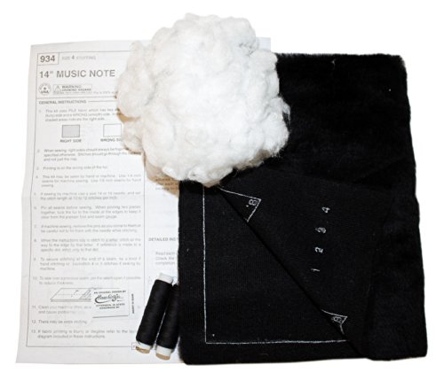 Haan Crafts Plush Music Note Beginner/Kids Sewing Kit
