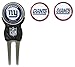 Team Golf NFL New York Giants Divot Tool Pack With 3 Golf Ball Markers Divot Tool with 3 Golf Ball Markers Pack, Markers are Removable Magnetic Double-Sided Enamel