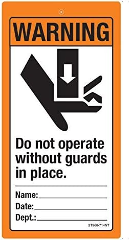 Safety Sign Store ST968-714NT-01 Warning: Do Not Operate Material Nt Polystyrene Pack Of 1 74 L X 148 W