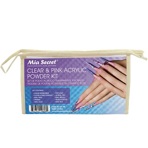 Mia Secret Acrylic Nail Kit/set For beginners Nails Kit With Pink