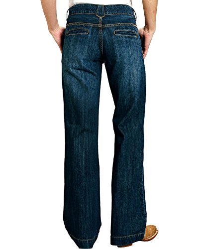 Stetson Women's 214 Fit City Dark Indigo Trouser Jeans Med Wash 18 R