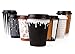 Hornbit Disposable Coffee Cups with Lids and Coffee Stirrers (Set of 50) - 12 oz Double Wall Insulated Hot Paper Coffee Cups - Stylish Beverage Cups for Hot and Cold Drinks (12 oz, Word Search)