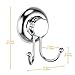 MaxHold Suction Cup Double Robe Hooks - Vaccum System - Stainless Steel Never Rust - for Bathroom and Kitchen Storage