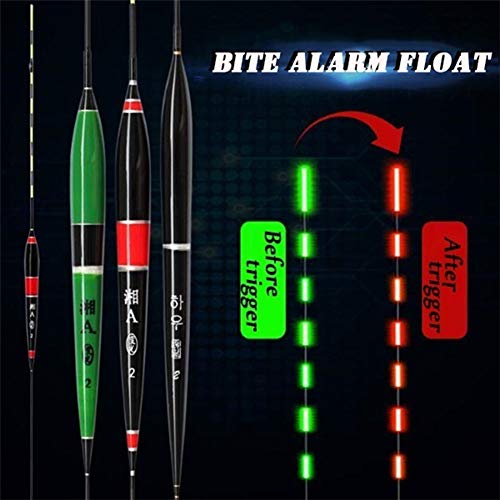 Kinnart Angel-Schwimmer Alarm Fisch Biss Köderauslöser, elektronisches LED-Licht automatisch Fisch Biss Alarm Nacht… – Bild 7