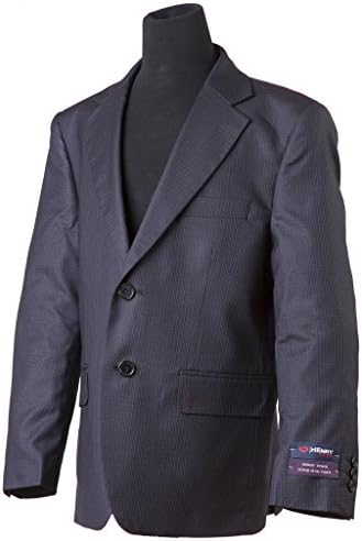 Henry Uomo RBH865 Boys Fancy Husky Suits - Navy Check - 16H