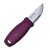 Morakniv Aubergine Eldris Pocket-Sized Knife with Sandvik Stainless Steel Blade & Plastic Sheath, 2.2