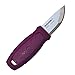 Morakniv Aubergine Eldris Pocket-Sized Knife with Sandvik Stainless Steel Blade & Plastic Sheath, 2.2