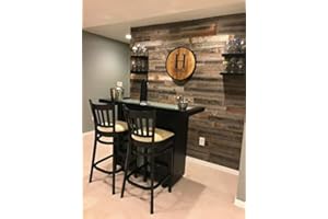 Rockin' Wood Peel & Stick Rustic Reclaimed Barn Wood Paneling, Real Wood, Rustic Wall Planks - Easy Installation (1 Square Foot)