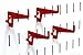 Wall Control 2-7/8in Long Reach Hook Pack - Slotted Metal Pegboard Hooks Pegboard and Slotted Tool Board - Red