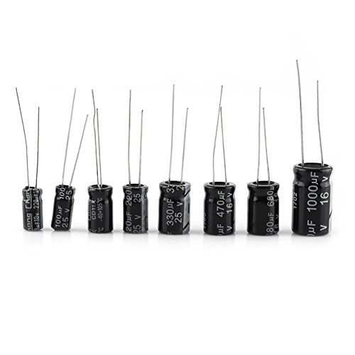 500pcs 24 Values Aluminum Electrolytic Capacitor Assorted Kit 10V~50V 0.1uF to 1000uF - Thumbnail 4