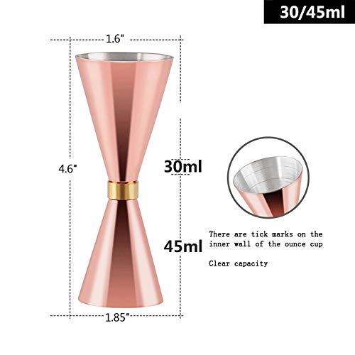 AMYHY Cocktail Shaker 8pcs Barmixer Kit, professionelle Edelstahl-Stab-Werkzeug-Set Bartending Kit ideal for die… – Bild 3