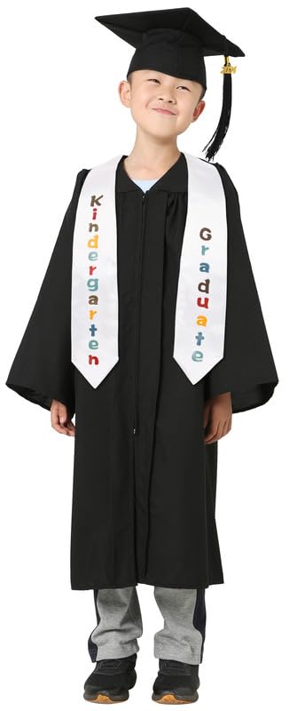 Kids Graduation Cap With Tassel – Adjustable Elastic, Class Of 2025, For Preschool & Kindergarten