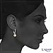 KEZEF Sterling Silver Leverback Pearl Earrings for Women, Handpicked 7-8mm Freshwater Cultured Pink Pearls