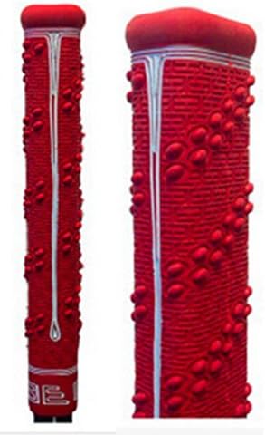 Buttendz Twirl 88 Hockey Stick Thin Reusable Shaft Grip Small Knob Red w/ White