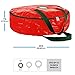 ZOBER Christmas Wreath Storage Container - 24 Inch Wreath Bag for Artificial Wreaths - Dual Zippered Wreath Storage W/Strong, Durable Handles - Red