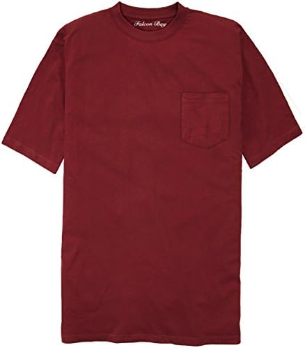 Falcon Bay Big & Tall Men's 100% Cotton Pocket T-Shirt