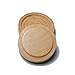 WE Games Wood Backgammon Chips with Cloth Pouch - Brown & Natural 1.125 in. Diameter - Set of 30
