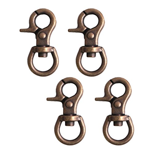 日本紐釦貿易 ミニレバーナスカン 丸 20個入り 10mm アンティークゴールド SJNA4-AG20 手芸用品 手芸材料 バッグ用ナスカン