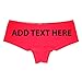 Custom Panties - Girlfriend Gifts - Create Your Own Booty Shorts ADD Your OWN Text Boyshort Panties