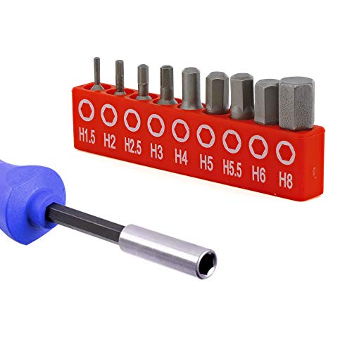 Ram Pro Metric Hex Driver Bit Set 9 Pieces 1.5mm 8mm Perfect for