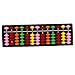 Portable Plastic Abacus Arithmetic Soroban Calculating Tool, 13 Rods with Colorful Beads, Great Educational Tool for Kids
