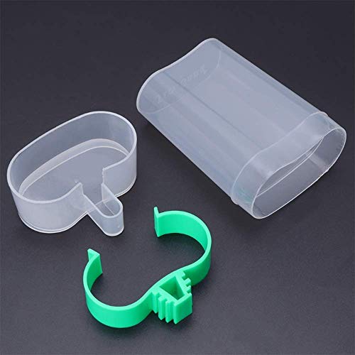 Wpmlady 2 Pcs Bird Water Feeder, Automatic Bird Waterer Food Feeder, Bird Dispenser for Cage, Bird Water Bowl