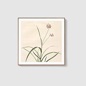 Framed Canvas Home Artwork Decoration Beautiful Flower Canvas Wall Art for Living Room, Bedroom - 16x16 inches