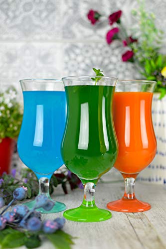 Sendez 6 Stück Cocktailgläser 480ml 9 Varianten Hurricane Longdrinkgläser Bargläser (Mix2) – Bild 6