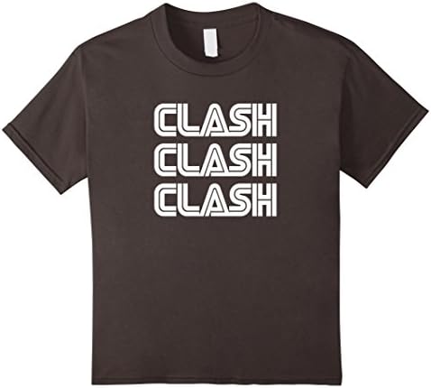 Kids Clash Retro Style - Clash On Shirts 12 Asphalt