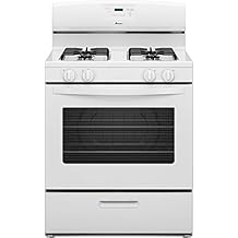 AMANA AGR5330BAW 30 inch 5.1 Cu. Ft. Single Oven Free-Standing Gas Range, White - 109024