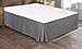 Utopia Bedding Bed Skirt 100% Cotton (Grey, Queen)