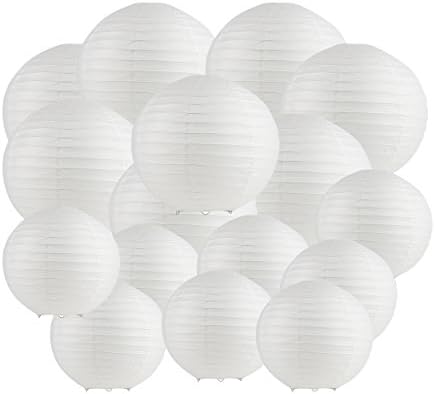 Tissue Paper Lanterns, Party Lanterns, Wedding Lanterns, White Paper Lanterns - By Superare