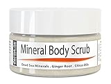 Dead Sea Salt Scrub By Derma-nu - Exfoliate Face, Body & Hands - Body Scrub Cleanses, Detoxifies and Mineralizes - Leaves Skin Soft and Smooth - Treatment for Psoriasis and Eczema Remedies - 8oz