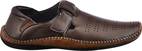 t.d.e men's casual loafer shoes (brown)