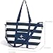 Fishers Finery Heavy Duty Tote Bag Insulated Canvas Beach Bag with Zipper