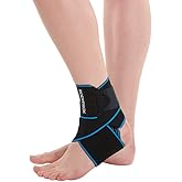 Ankle Support Brace, Adjustable Compression Ankle Braces for Sports Protection, One Size Fits Most for Men & Women