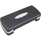 HaoKang Height-Adjustable 4''-6'' Step Aerobics Platform Fitness Equipment Stepper Trainer Exercise Step Platform with 2 Riser