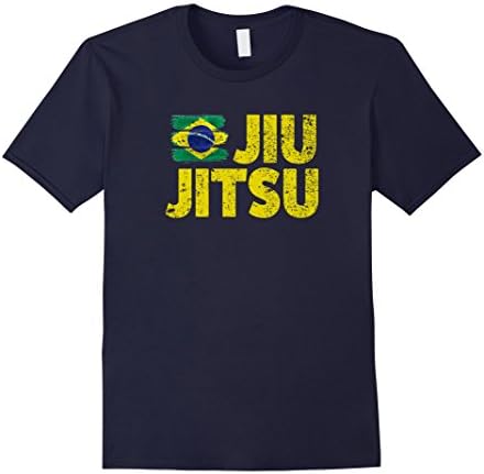 Mens Brazilian Jiu-Jitsu - Mixed Martial Arts T-Shirt Large Navy