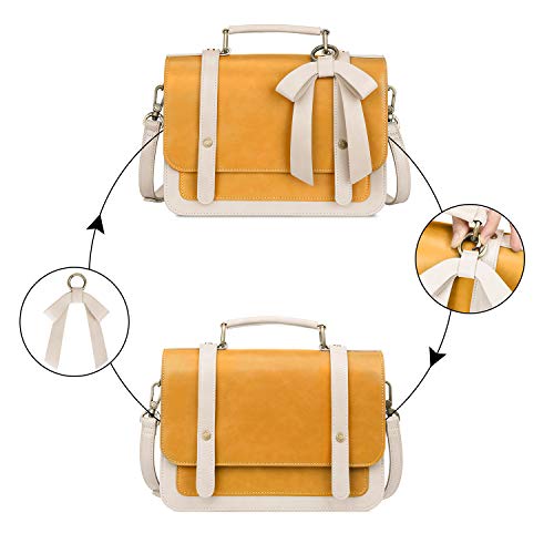 ECOSUSI-Womens-Small-Vintage-Vegan-Leather-Crossbody-Satchel-Bag-with-Detachable-Bow