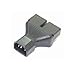 Dshot C14 to 2 US 3 pin female Power splitter Y adapter,C14 to 2 5-15R